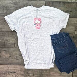 Hello Kitty in bear onsie t-shirt
